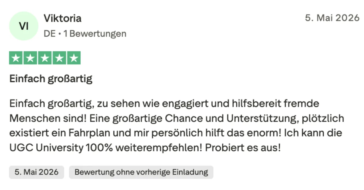Viktoria — Trustpilot 5★: 100% weiterempfehlen