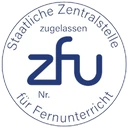 Siegel der Staatlichen Zentralstelle für Fernunterricht: zugelassen, Nr. 7622326